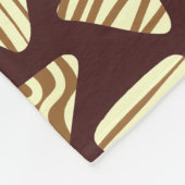 Driehoeken 240121 - Schaduwen van chocolade Fleece Deken (Hoek)
