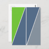 Driehoeken Abstract geometrisch ontwerp Briefkaart (Voorkant / Achterkant)