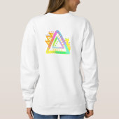 Driehoeken Abstracte kunstwerken die kleurrijk zij Trui (Achterkant)