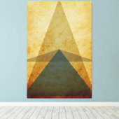 driehoeken canvas afdruk (Insitu (Houten vloer))