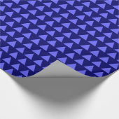 Driehoeken - Elektrisch blauw op de diepzeemacht Cadeaupapier (Hoek)