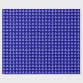 Driehoeken - Elektrisch blauw op de diepzeemacht Cadeaupapier (Vlak)
