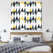 Driehoeken:  geometrisch patroon. canvas afdruk (Insitu (Slaapkamer))