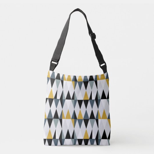 Driehoeken: geometrisch patroon. crossbody tas (Voorkant)
