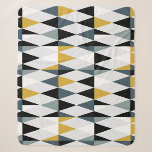 Driehoeken: geometrisch patroon. sherpa deken