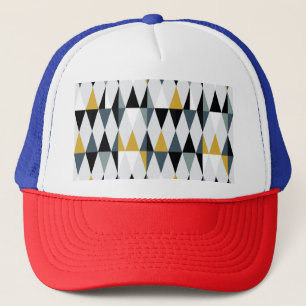 Driehoeken: geometrisch patroon. trucker pet
