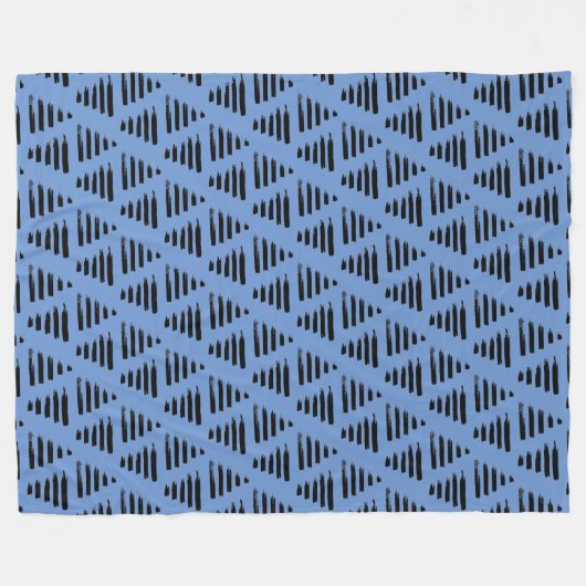 Driehoeken + Lijnen Fleece Deken (Voorkant (Horizontaal))