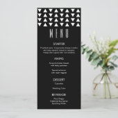Driehoeken Modern Wedding Menu (Staand voorkant)
