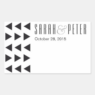 Driehoeken moderne gepersonaliseerde stickers