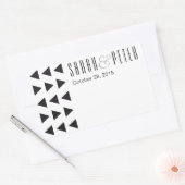 Driehoeken moderne gepersonaliseerde stickers (Envelop)