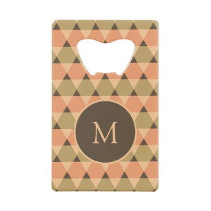 Driehoeken Patroon Kredietkaart Flessenopener