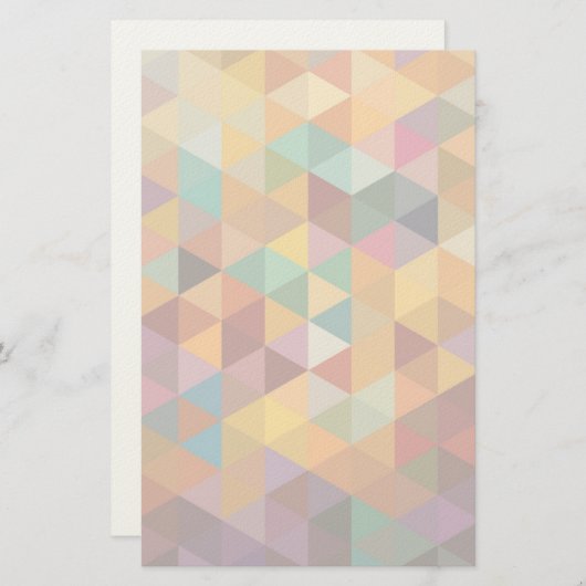 driehoeken Patroonachtergrond. Briefpapier (Voorkant / Achterkant)