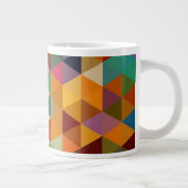 driehoeken Patroonachtergrond. Extra Grote Mok (Rechts)