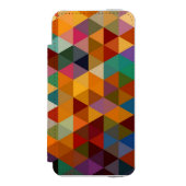 driehoeken Patroonachtergrond. Incipio iPhone Portemonnee Hoesje (Voorkant Agenda)