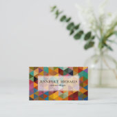 driehoeken Patroonachtergrond. Visitekaartje (Staand voorkant)