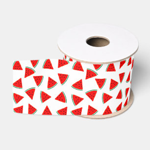 Driehoeken van het Watermelonpatroonpatroon Grosgrain Lint