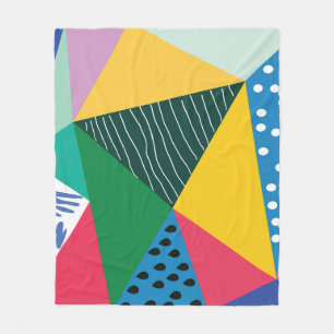 Driehoekig Abstract: geometrisch decor. Fleece Deken