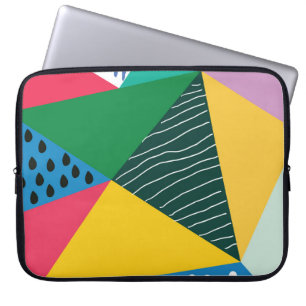 Driehoekig Abstract: geometrisch decor. Laptop Sleeve