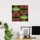 Driehoekig Prisma Raster 2 Poster (Thuiskantoor)