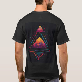 "Driehoekige elegantie: Modern geometrie T-shirt" T-shirt