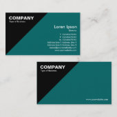 Driehoekige hoek - groen (006666) visitekaartje (Voorkant / Achterkant)