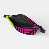 Driehoekige strepen in Lime Green, Hot Pink en Bla Heuptasje (Open)