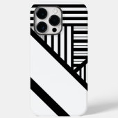 Driehoekige strepen in zwart en wit Case-Mate iPhone case (Achterkant)