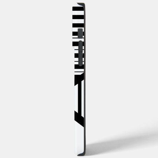 Driehoekige strepen in zwart en wit Case-Mate iPhone case (Achterkant / Links)