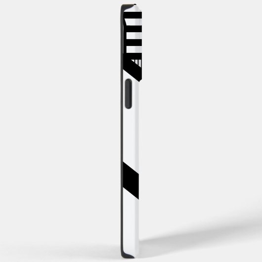 Driehoekige strepen in zwart en wit Case-Mate iPhone case (Achterkant / Rechts)