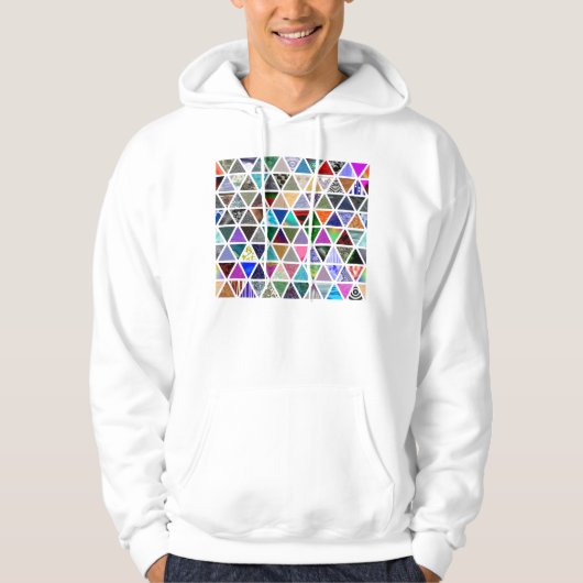 Driehoekige texturen hoodie (Voorkant)