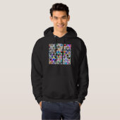 Driehoekige texturen hoodie (Voorkant volledig)