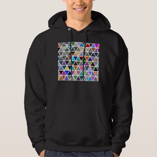 Driehoekige texturen hoodie (Voorkant)
