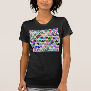 Driehoekige texturen t-shirt