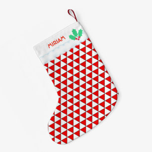 Driehoekige Vorm Patroon Kleine Kerstsok