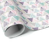 Driehoekige vormen, met de hand getekende  stijl. cadeaupapier (Rol Hoek)