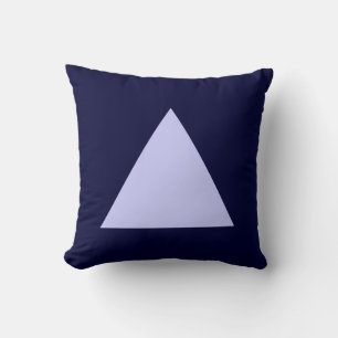 Driehoekkleuren - Poederblauw met Donker Navy Kussen