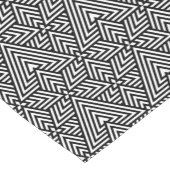 Driehoekloze driehoek zwart-wit kunstdeco korte tafelloper (Hoek)