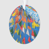 Driehoekmarkering van de vlag ornament (voorkant)