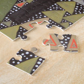 Driehoekslandontwerp Legpuzzel (Zijkant)