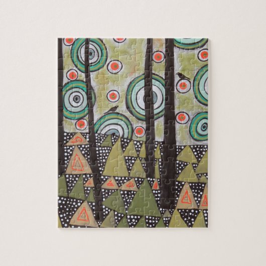 Driehoekslandontwerp Legpuzzel (Verticaal)