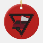 driehoeksmarabus keramisch ornament (Achterkant)