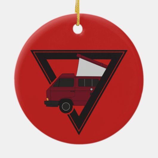 driehoeksmarabus keramisch ornament (Achterkant)