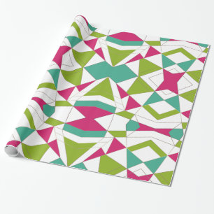 Driehoeksmodus abstracte geometrische geometrie cadeaupapier