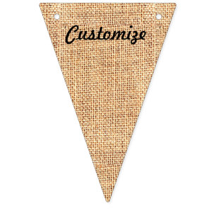 Driehoekspanner Burlap Jute Bunting Vlaggetjes