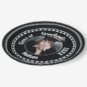 Driehoekspatroon Afstuderen Fotonaam jaar Papieren Bordje (Gekanteld)