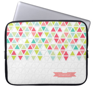 Driehoekspatroon driehoekig geometrisch model voor laptop sleeve