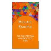  driehoekspatroon I + jouw ideeën Visitekaartje Magneet (Voorkant Verticaal)