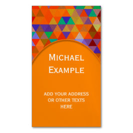  driehoekspatroon I + jouw ideeën Visitekaartje Magneet