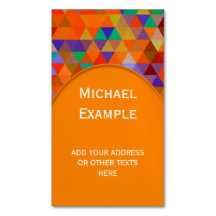 driehoekspatroon I + jouw ideeën Visitekaartje Magneet