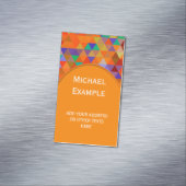  driehoekspatroon I + jouw ideeën Visitekaartje Magneet (Voorbeeld)